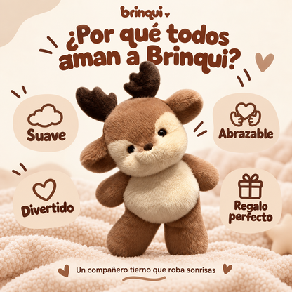 Reno de peluche que corre de verdad